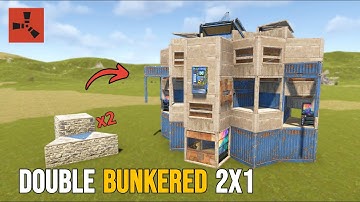 The Perfect Double-Bunkered 2x1 - Rust Solo/Duo Base Design