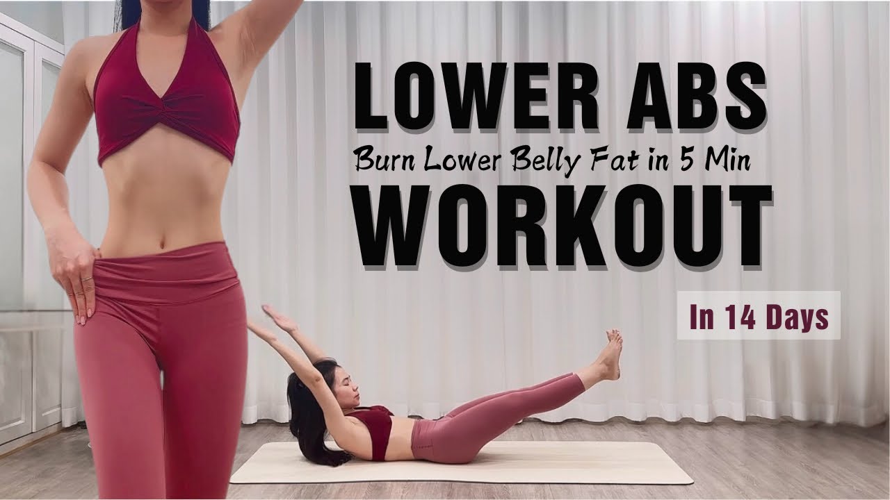 5 Min LOWER ABS WORKOUT | Burn Lower Belly Fat, No Equipment - YouTube