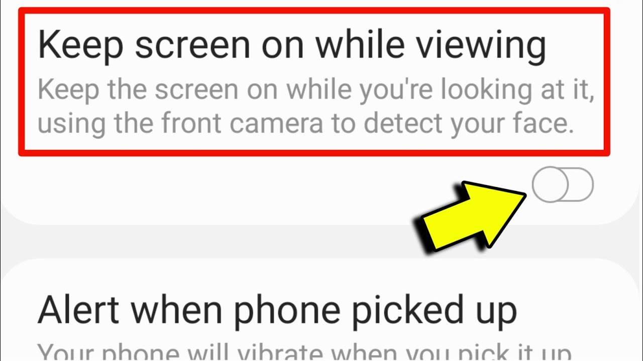 While Viewing Keep Screen On While Viewing | Samsung Keep Screen On While Viewing ...