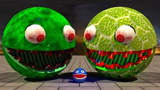 Ms pacman vs pacman snake vs zombie pacman troll each other in amazing adventure