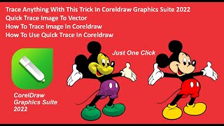 Trace anything with this trick in CorelDraw Graphics Suite 2022 | CorelDraw