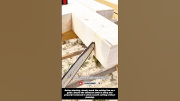 Tips and Tricks for Cutting Wooden Beams with a Chainsaw !! #shorts #innovation