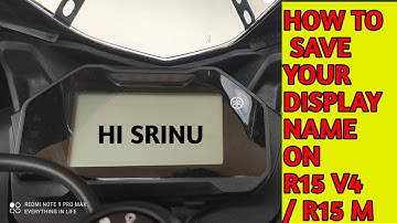 #R15 V4 instrumental cluster name change || How to Customize your name on Yamaha R15M and R15 V4