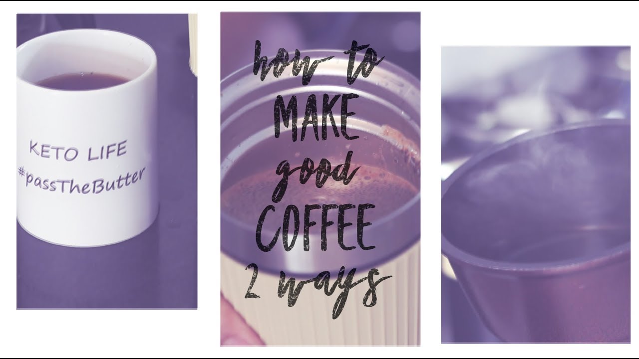 Make Coffee 2 Ways Espresso Coffee Low Carb/Keto Coffee Ketogenic