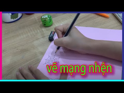 Video Vẽ mạng nhện chủ đề Halloween - youtube