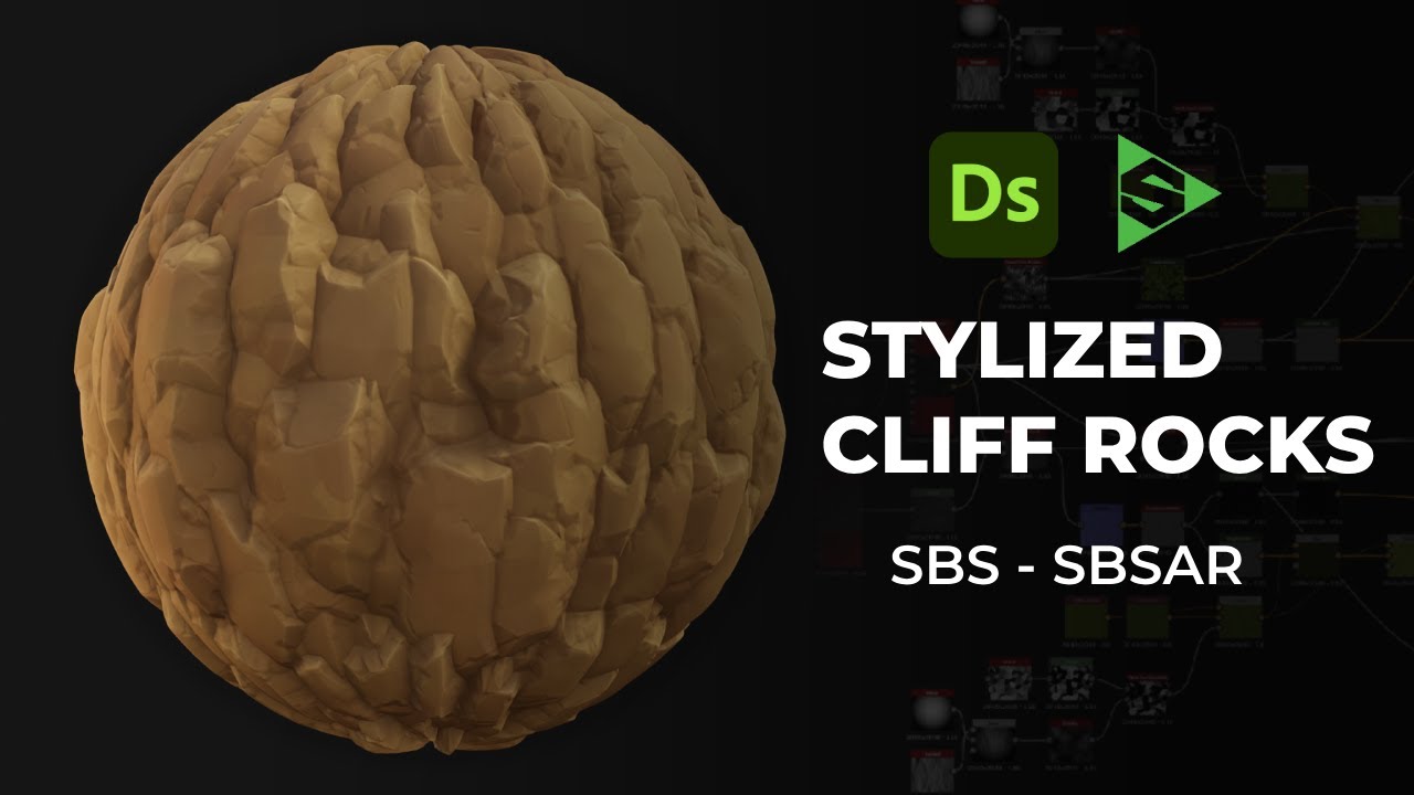 Styized Cliff Rocks Stylized Desert Cliff Rocks - Substance 3D Designer - SBS & SBSAR - YouTube