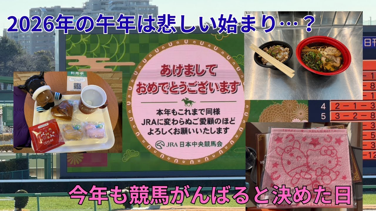 【中山金杯】2026年午年の競馬初め、初めてAIに相談して馬券を買った結果は…【中山競馬場】