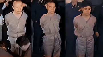 3 Brutal Hanging Execution Real Footage - Japanese War Criminals in Shanghai