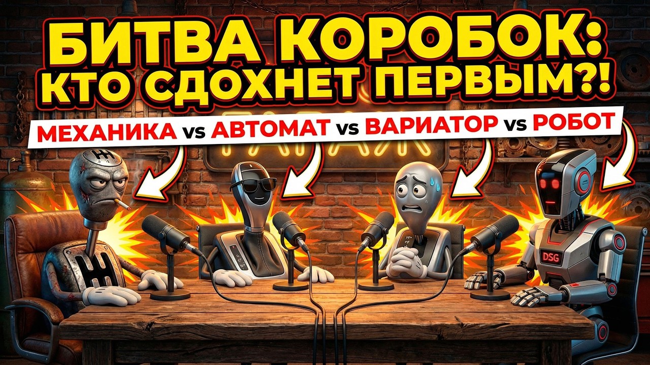 БИТВА КОРОБОК: КТО СДОХНЕТ ПЕРВЫМ? (Механика vs Автомат vs Робот vs Вариатор)