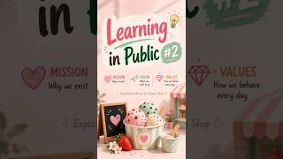 Mission vs Vision vs Values – Learning in Public #2 #learning #daily