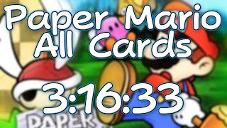Paper Mario: All Cards Speedrun (3:16:33)
This run started out hot and never really cooled down. Chapter 8 was scary for sure but the game saved my ass towards the end. Overall, it was a really fun / exciting run!
Playlist - http://bit.ly/PkmnBlack
Follow Me - https://twitter.com/#!/RedFalconGames
Twitch - http://www.twitch.tv/RedFalconGames Paper Mario: All Cards Speedrun (3:16:33)