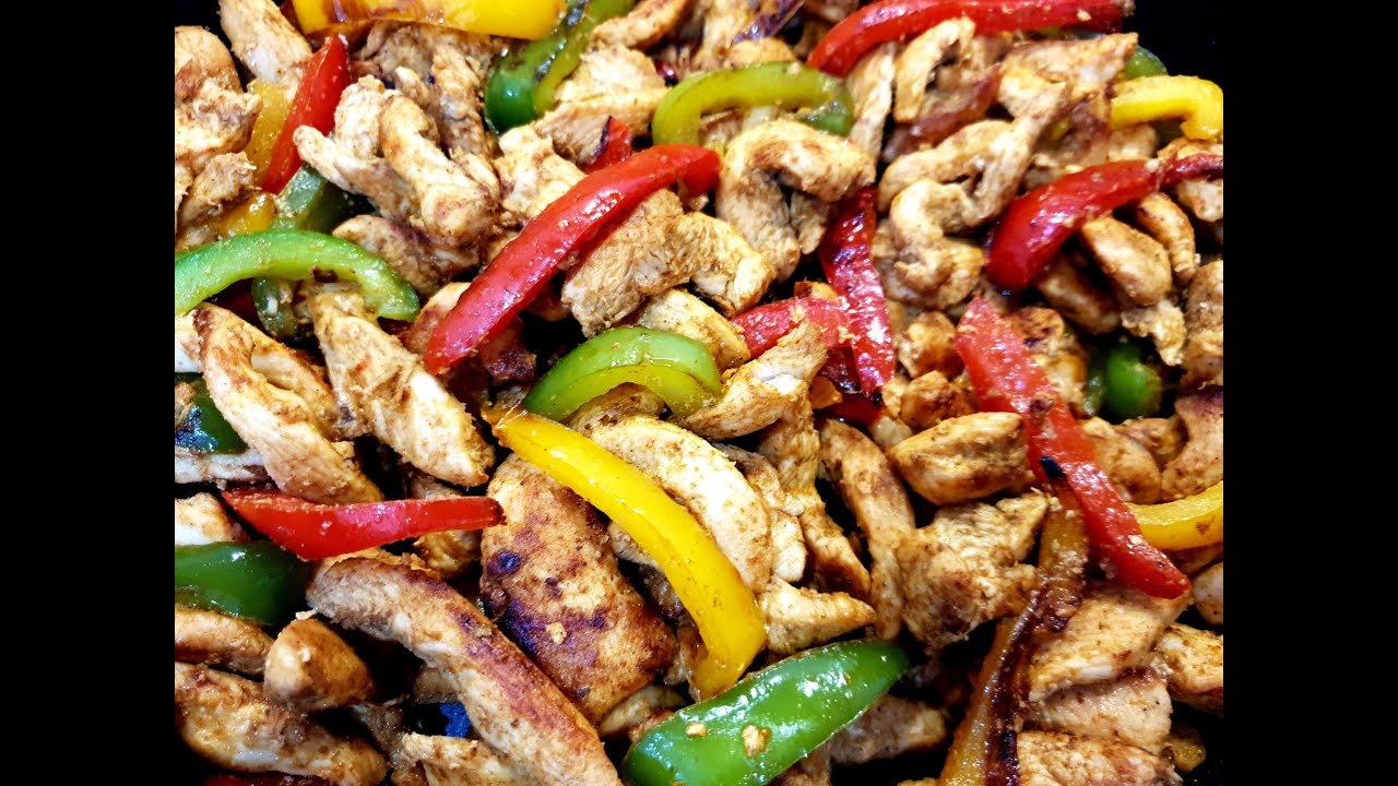چونيه تى ئاماده كردنى خواردنى فاهيته ى مريشكى مه كسيكى How to make chicken fajitas (فاهيتة الدجاج)
