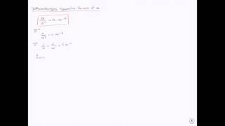 IB Math Studies Differentiating Negative Powers of x
