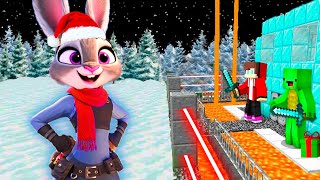 JUDY HOPPS Zootopia 2 vs Security House in Minecraft Maizen JJ and Mikey Challenge