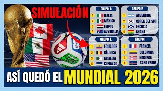 SIMULACIÓN OFICIAL del SORTEO Mundial 2026 🏆| GRUPOS, SORPRESAS y CRUCES INCREÍBLES⚽ screenshot 2