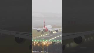 Qantas 787 vs. 50-Knot Gusts - A Flawless Landing #aviation #boeing787 #qantas #landing