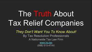 Tax Relief Companies - Info For Before You Buy