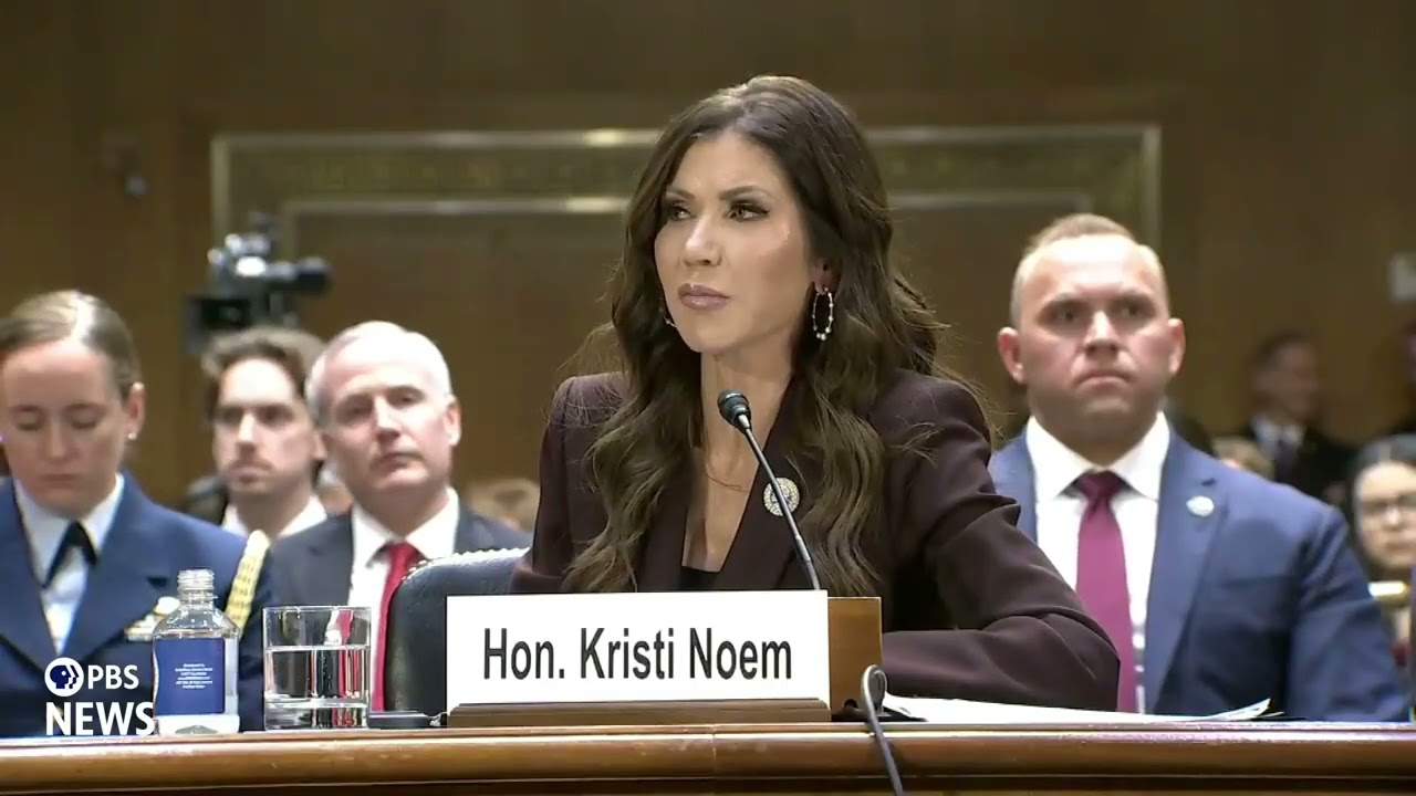 WATCH: Sen. Welch questions DHS Secretary Noem in oversight hearing
