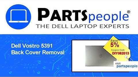 Dell Vostro 5391 (P114G001) Back Cover How-To Video Tutorial