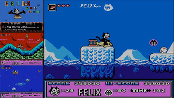Felix the cat (NES, 1992) (Longplay)