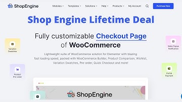 ShopEngine Lifetime Deal - A Complete WooCommerce Solution for Elementor