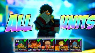 Getting All The My Hero Academia Units! - UPDATE 12 ANIME ADVENTURES screenshot 4
