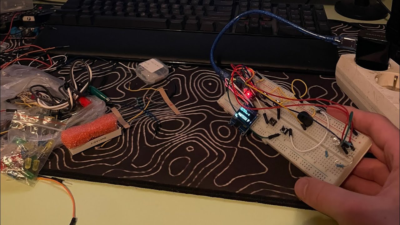 Morse Code Decoder project, using Arduino Nano,OLED Display, Buzzer, Rgb LED.⚡️