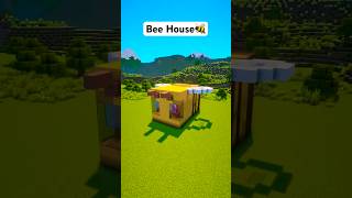 Minecraft Bee House #minecraft #tutorial #building  #starterbuild #shorts