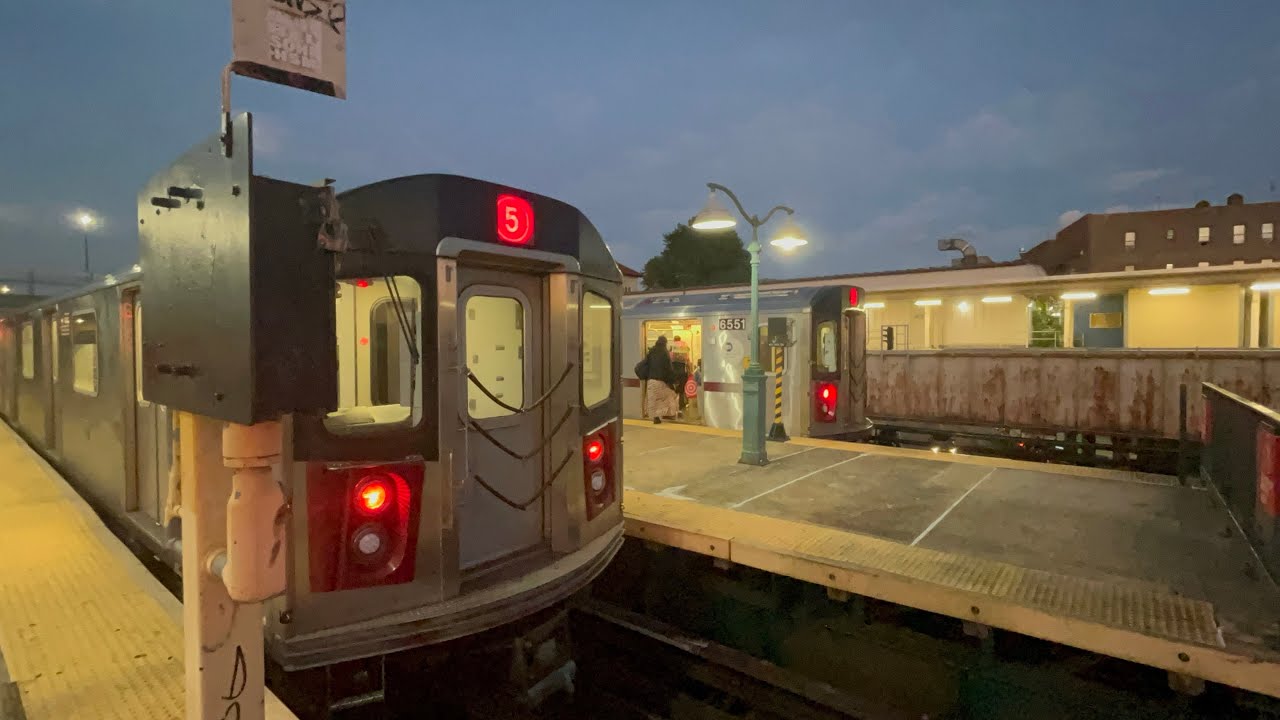 IRT White Plains Road Line: (2) (5) & (5X) train action at East 180th Street