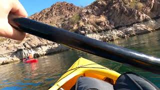 Kayaking up the Colorado River with Cheryl & Joey