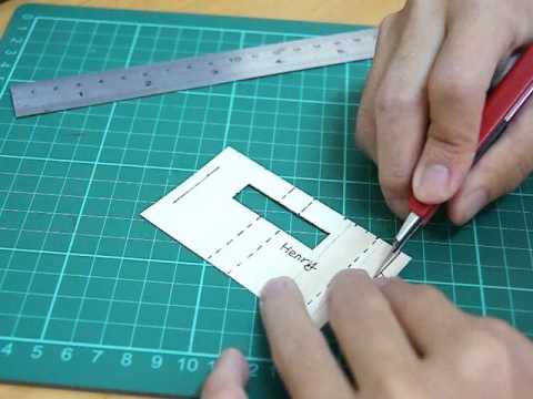 Portable Cell Phone Stand DIY from a Business Card - YouTube