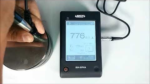 Insize ISH SPHA Series Test Equipment Basic Operation