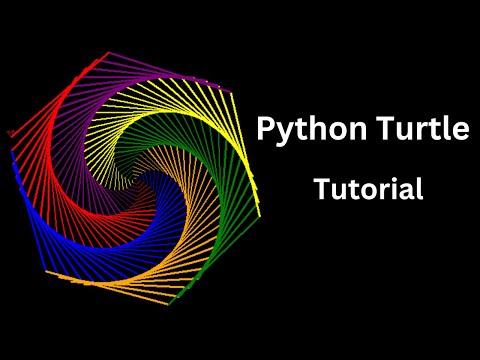 Python Turtle | ASMR Programming | Tutorial for Beginners