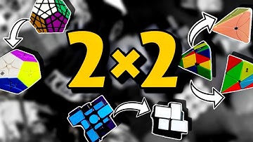 2×2 Versions Of Pyraminx, Mirror & Megaminx Cube🤩🤩
