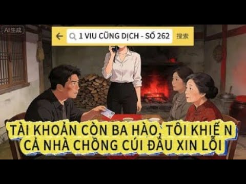 1 viu cũng dịch - số 262 | Trong bữa cơm tất niên, chồng tôi ném thẻ ngân hàng của tài khoản - youtube