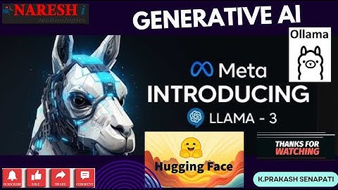 Generative AI for Build LLM Model Using Lama 3,Hugging Face & Ollama | NareshIT