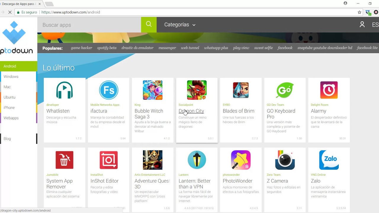 UPTODOWNDESCARGA\APK\WINDOWS\MAC\UBUNTU YouTube