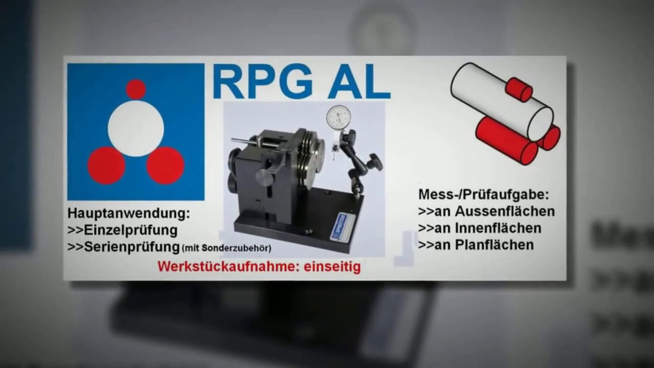 Concentricity gauge - RPG AL - Spreitzer GmbH & Co. KG