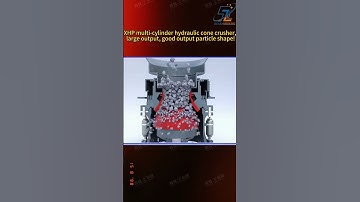 XHP multi-cylinder hydraulic cone crusher, large output, good particle shape of the discharge!