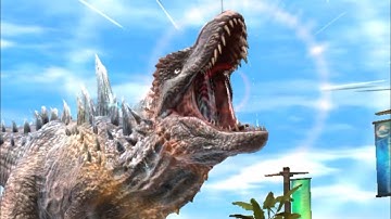 Emperor Mortem Rex & his good Teammates vs The Mortem Rex boss raid Fight! - Jurassic world alive