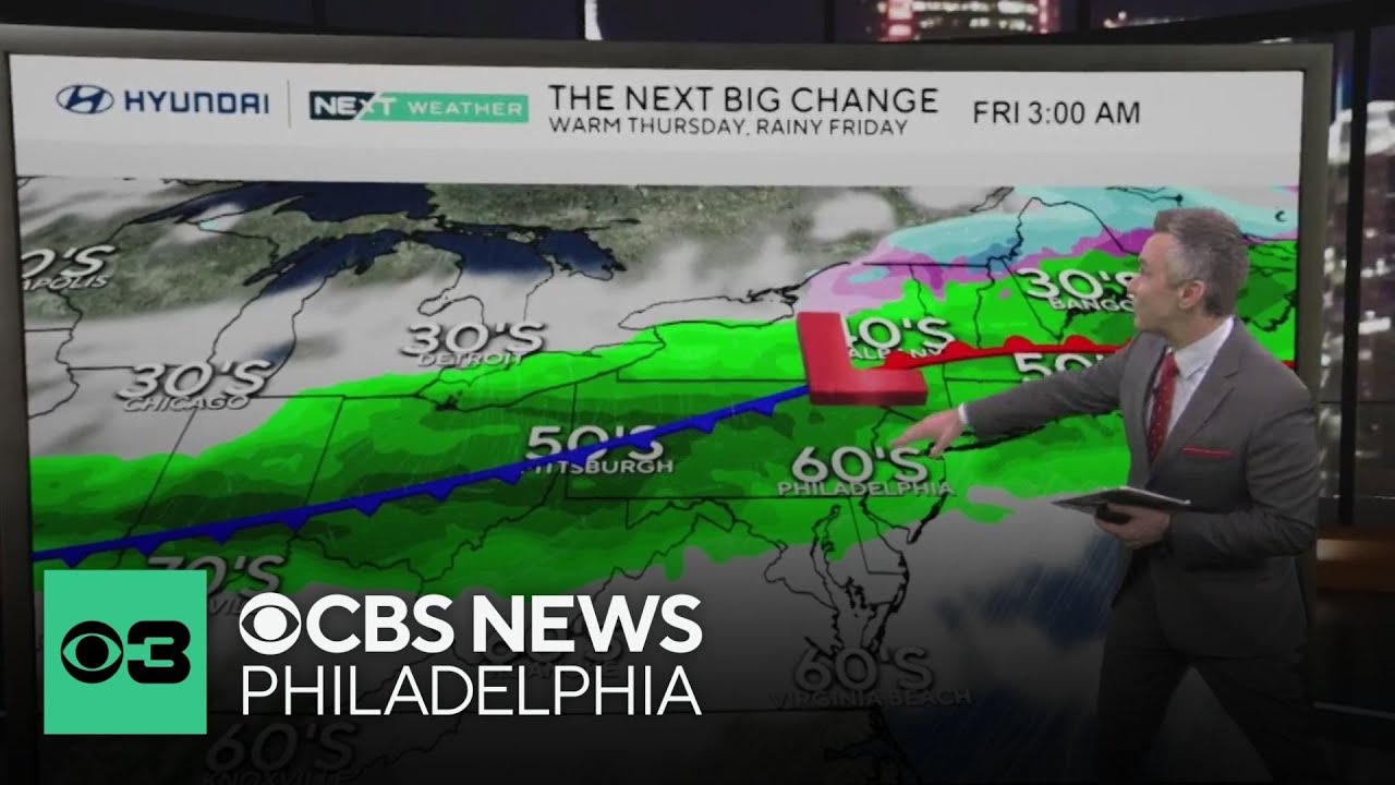 Tracking rain for the Philadelphia region later this week - YouTube