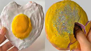 Deep Crunch & Satisfying Slime Sounds 💜 Relaxing Plaster Clay Cracking ASMR 💜