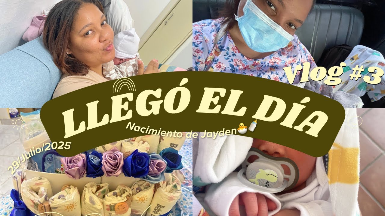Vlog #3| Nacimiento de Jayden🍼🐣🤍| Toda la familia lo recibe