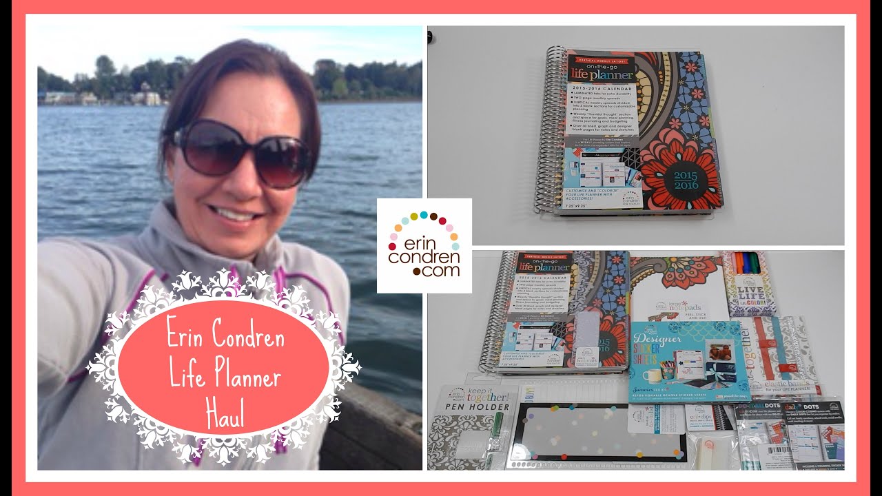 Erin Condren Planner Supplies Review & Haul "Plan With Me" Staples
