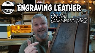Engraving leather on the Lasermatic MK2