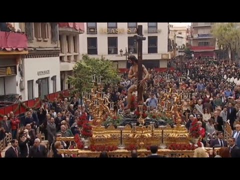 Fervorosa y Mariana Hermandad del Santísimo Sacramento y Cofradía de Nazarenos del Triunfo de la Santa Cruz, Santo Cristo Varón de Dolores de la Divina Misericordia, Nuestra Señora del Sol y San Juan Evangelista