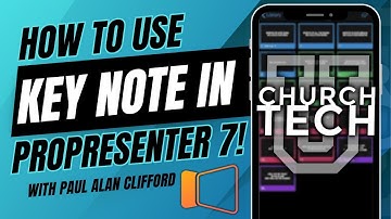 ProPresenter 7 Tutorial: How to use Keynote in Pro7