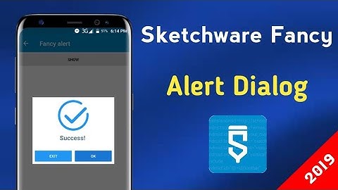 Sketchware fancy style alert dialog 👍👍