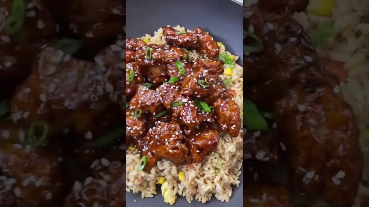 How to Make Sesame Chicken and Fried Rice   Meal Prep Receipe #shorts with Eatwitzo