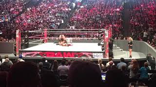 Roman Reigns \& Sasha Banks vs Rusev \& Charlotte | WWE Raw Oakland, CA 10\/10\/2016